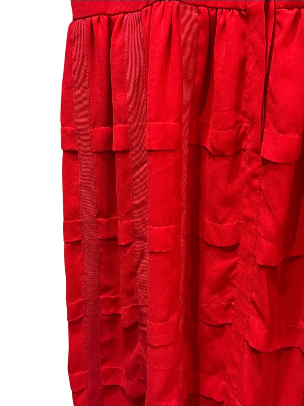Sachin &‎ Babi Red Sleeveless Tiered Casual Dress Collared Party SIZE 12 - Picture 4 of 11